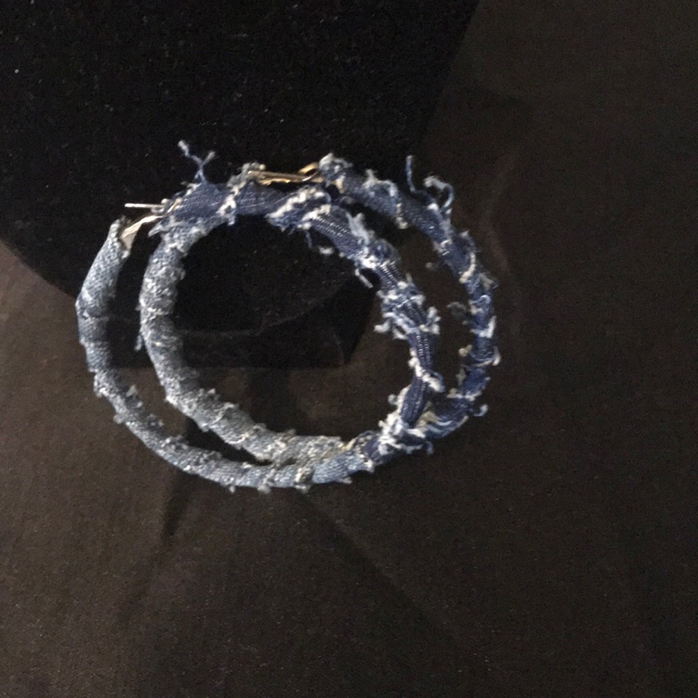 Jeans earrings